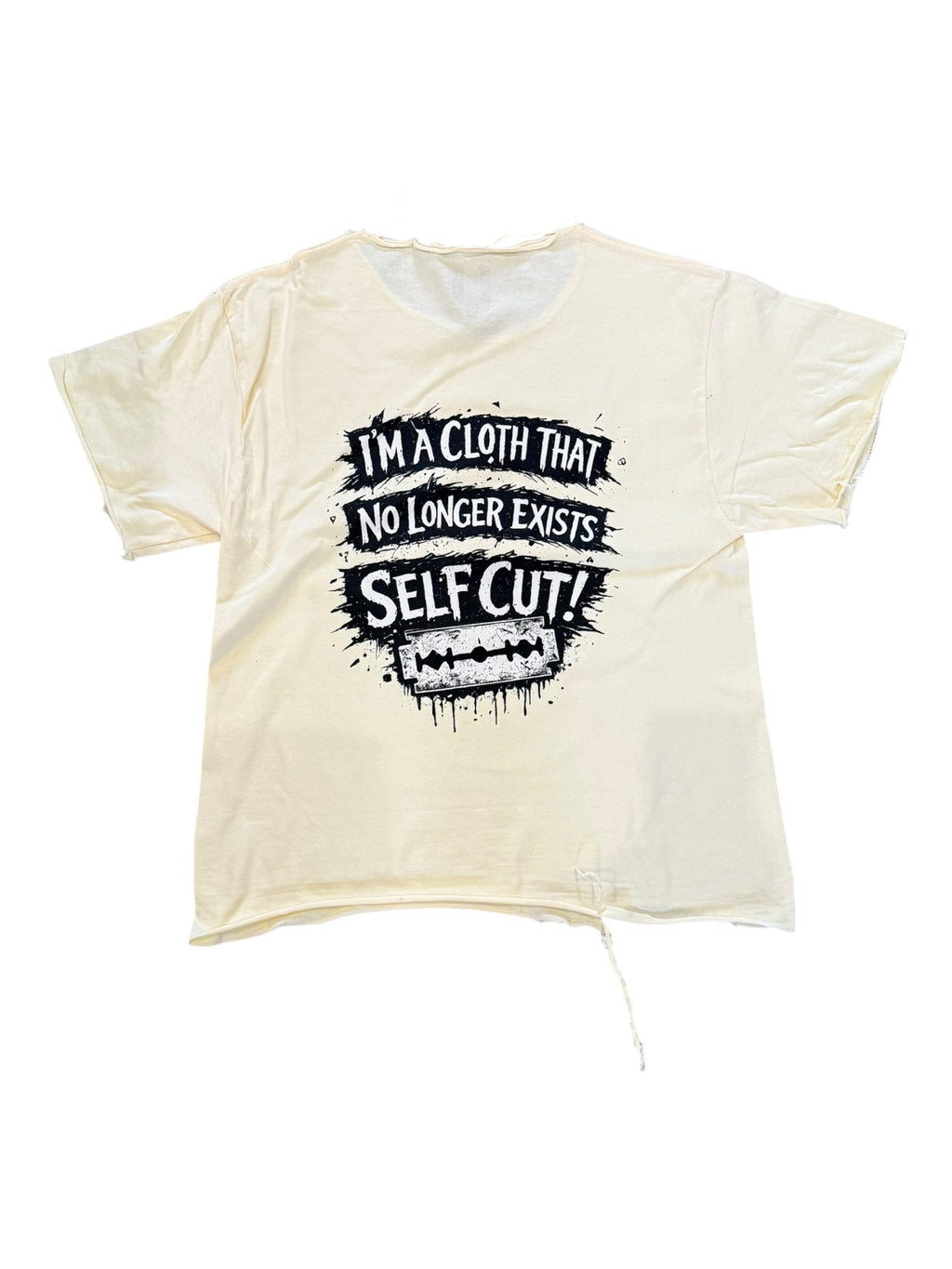 UNHINGED Tongue Distressed Tee (Cream) - 1 of 1