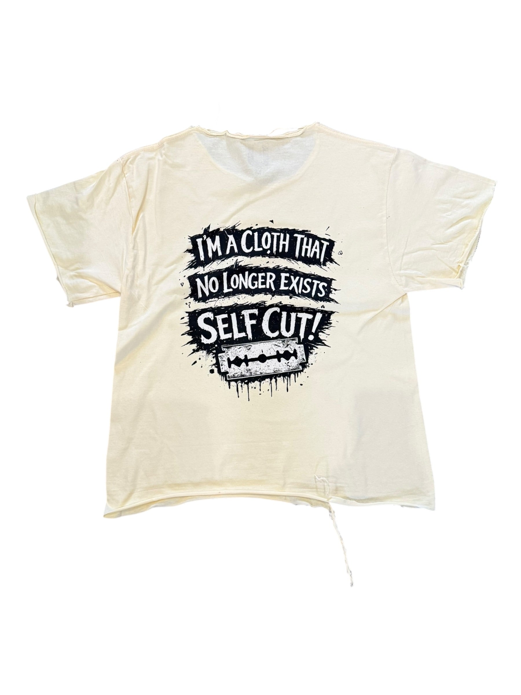 UNHINGED Tongue Distressed Tee (Cream) - 1 of 1