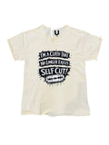 UNHINGED Selfcut Distressed Tee (Cream) - 1 of 1