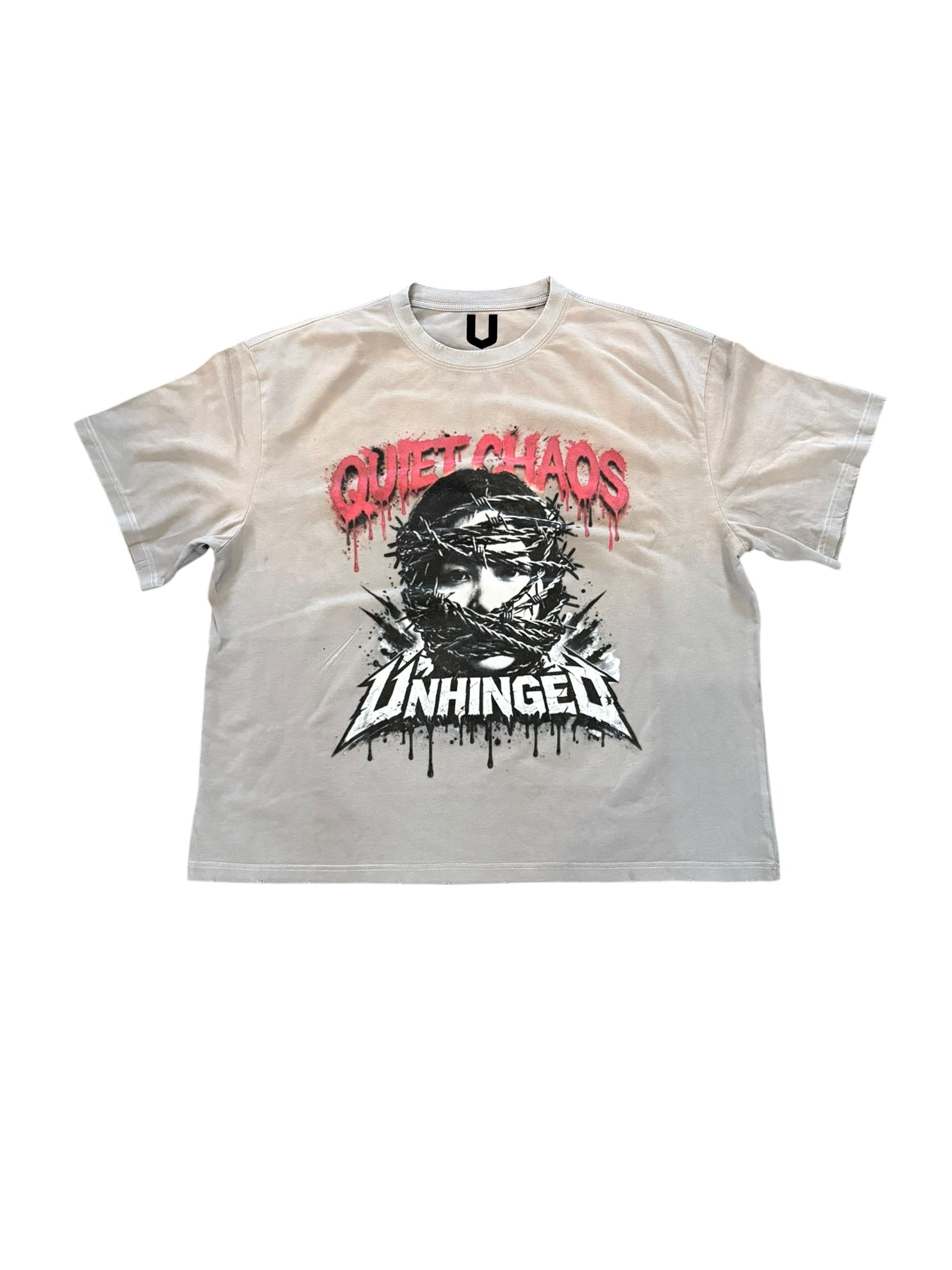 UNHINGED Quiet Chaos Tee (Grey) - 1 of 1