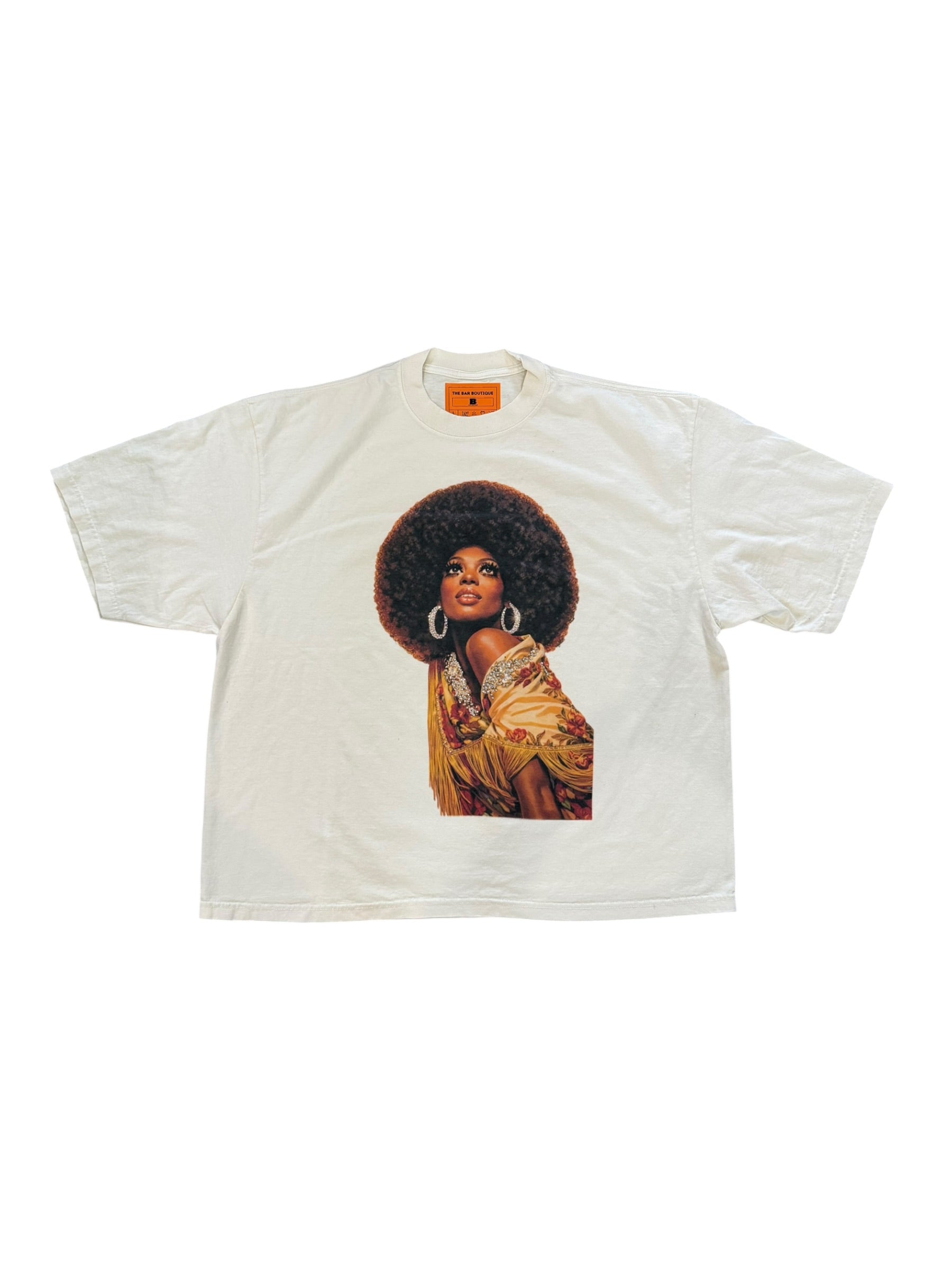 Ross Afro Tee (Cream)